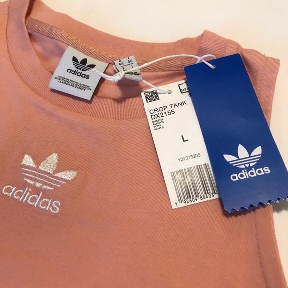 Adidas Crop Tank Top Peach Large NWT - Picture 7 of 8